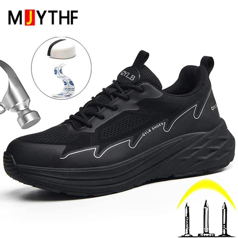 Sneakers Care - Lightweight Comfort Safety Shoes Men Anti-smash