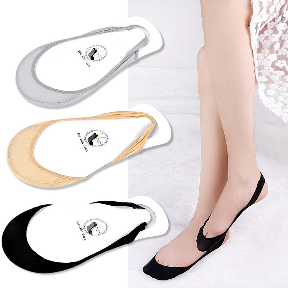 1Pair   Women Ice Silk Half Pa - Sneakers Care reseña y precio